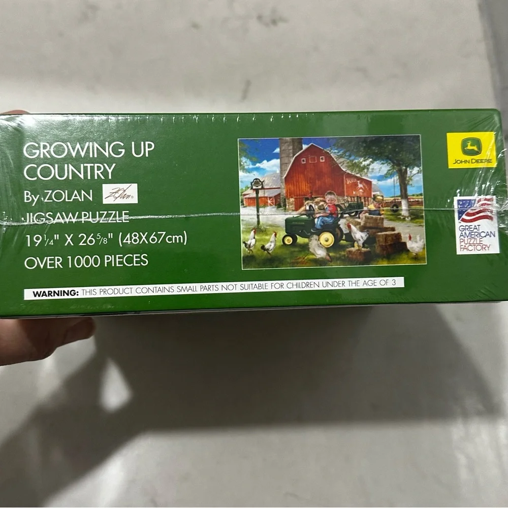 John Deere Growing Up Country 1000 Piece Jigsaw Puzzle 19 x 26 New Sealed - Picture 10 of 10